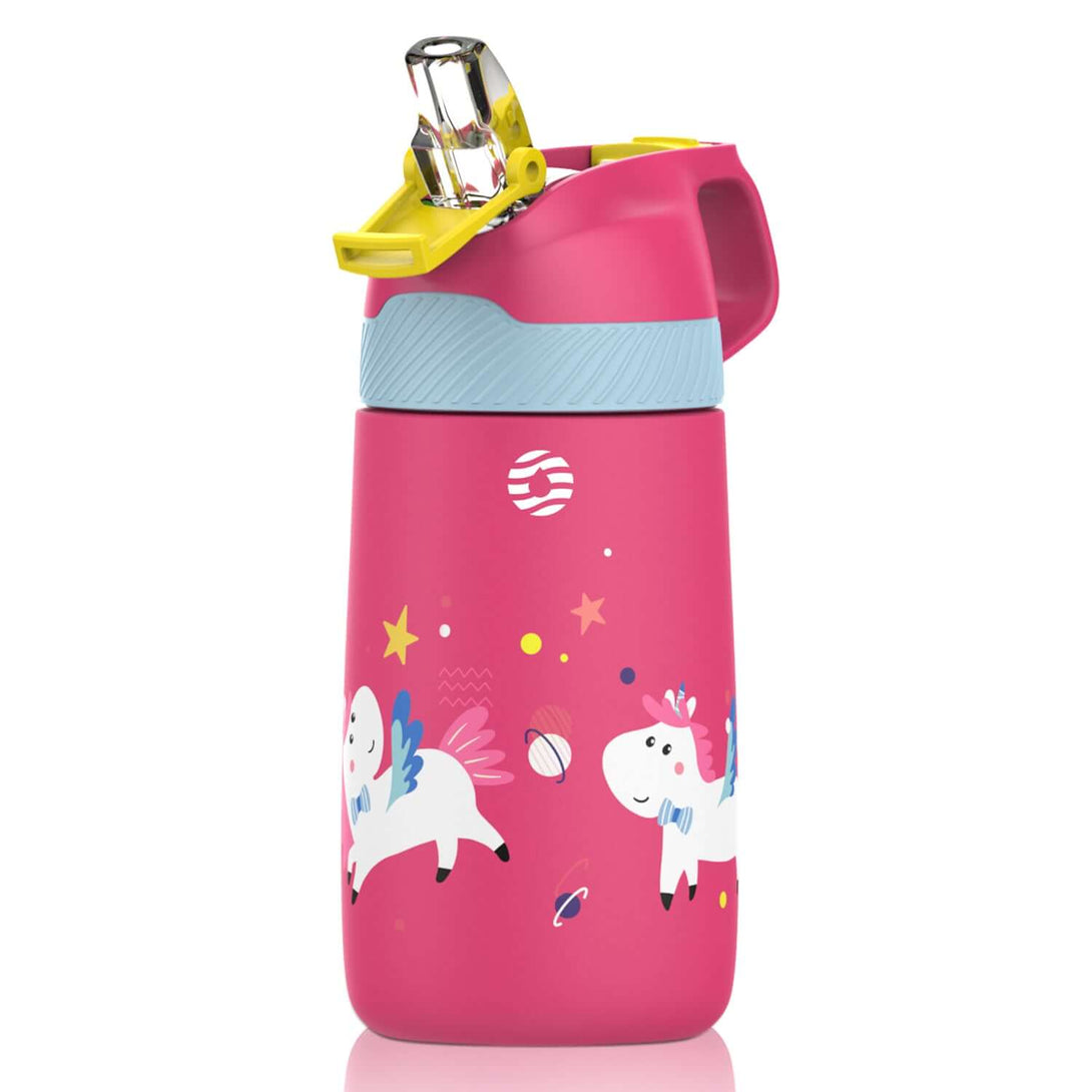 Jarlson kids water bottle with straw - CHARLI - insulated stainless steel  water bottle - thermos - g…See more Jarlson kids water bottle with straw 