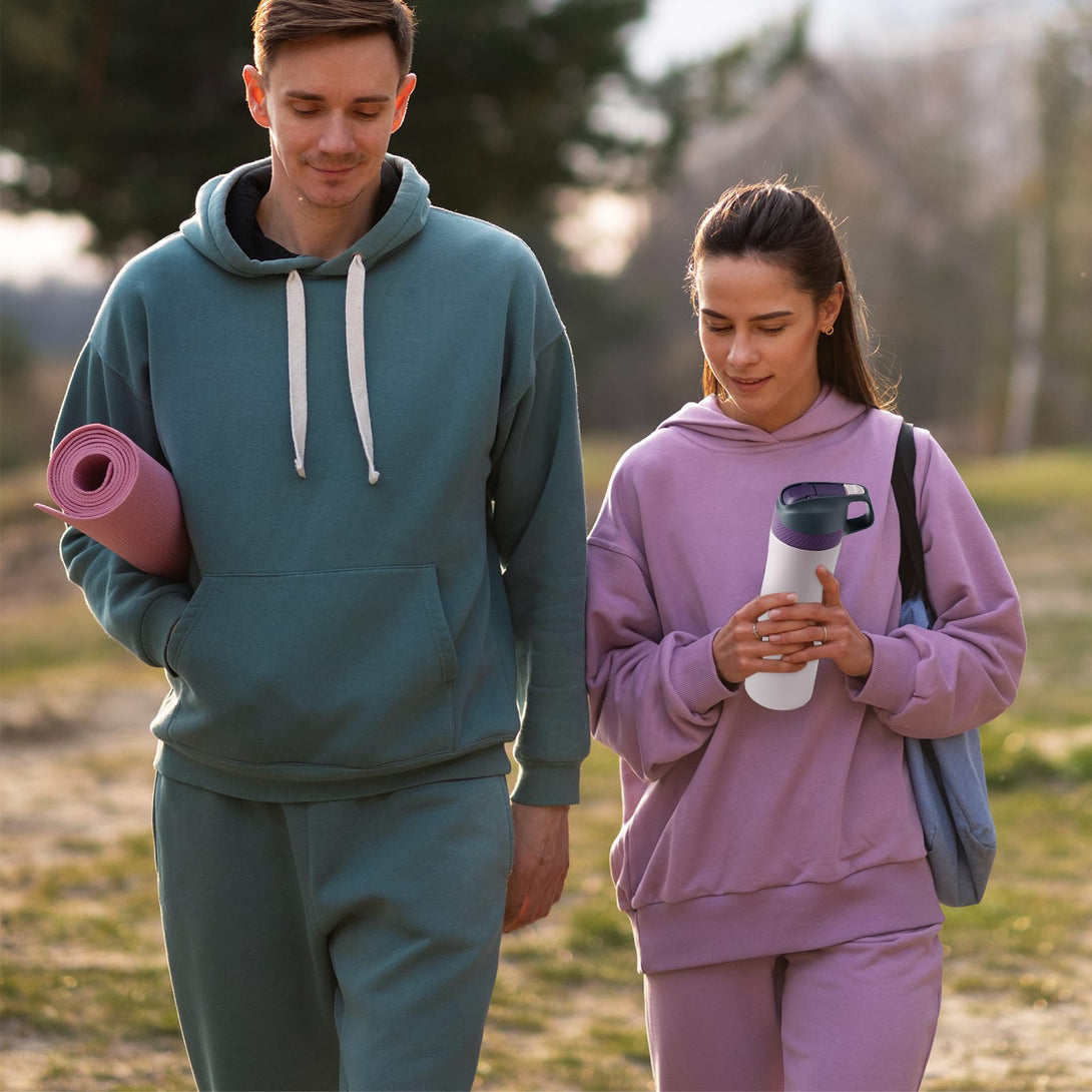 18 oz Stainless Steel Insulated Water Bottle With Straw