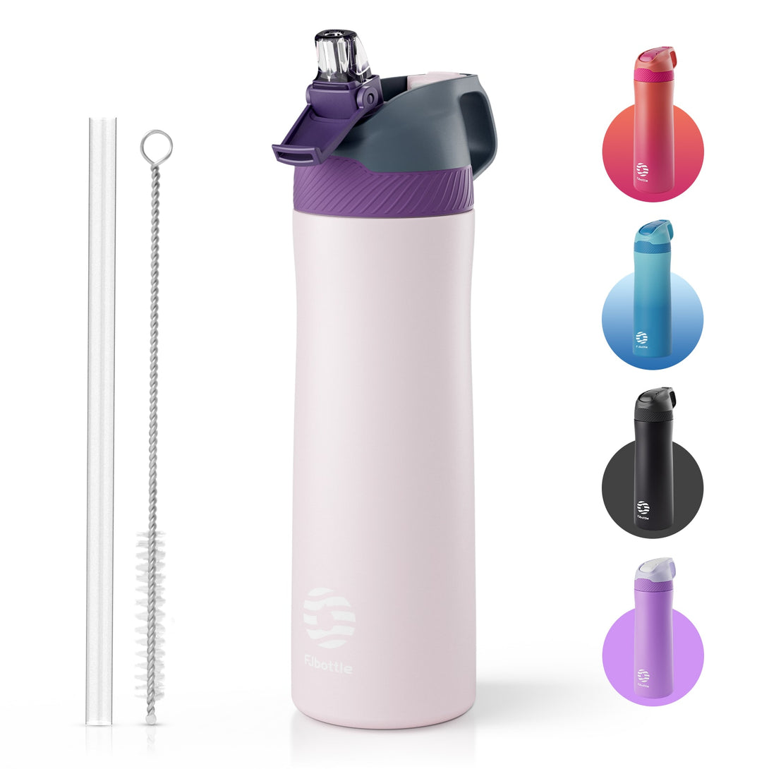 18 oz Stainless Steel Insulated Water Bottle With Straw