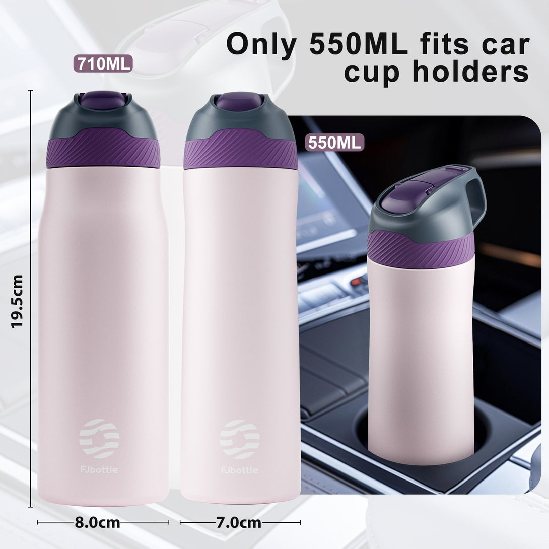 18 oz Stainless Steel Insulated Water Bottle With Straw