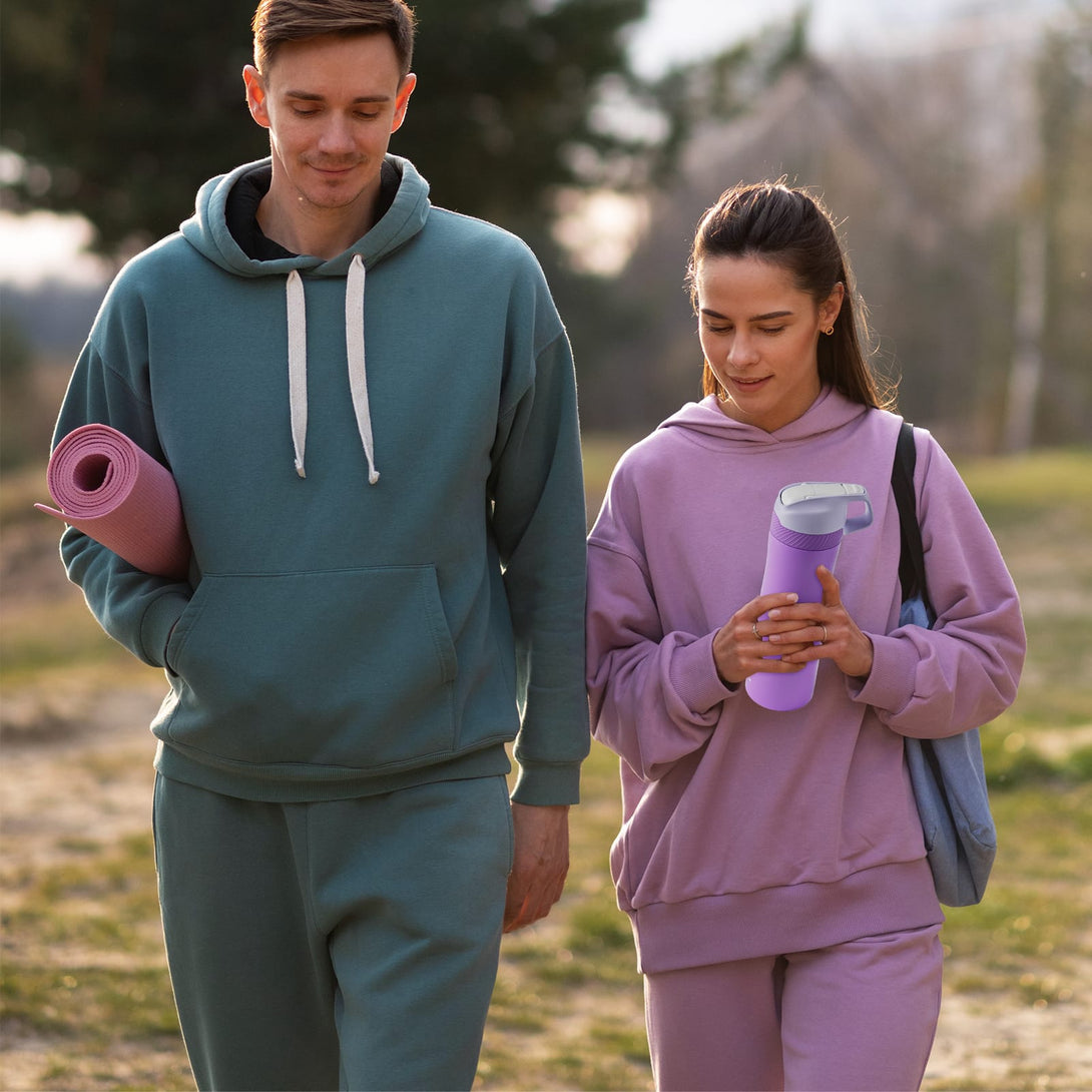 18 oz Stainless Steel Insulated Water Bottle With Straw