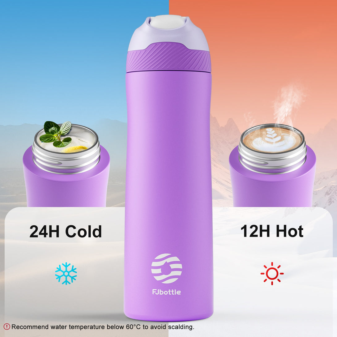 18 oz Stainless Steel Insulated Water Bottle With Straw