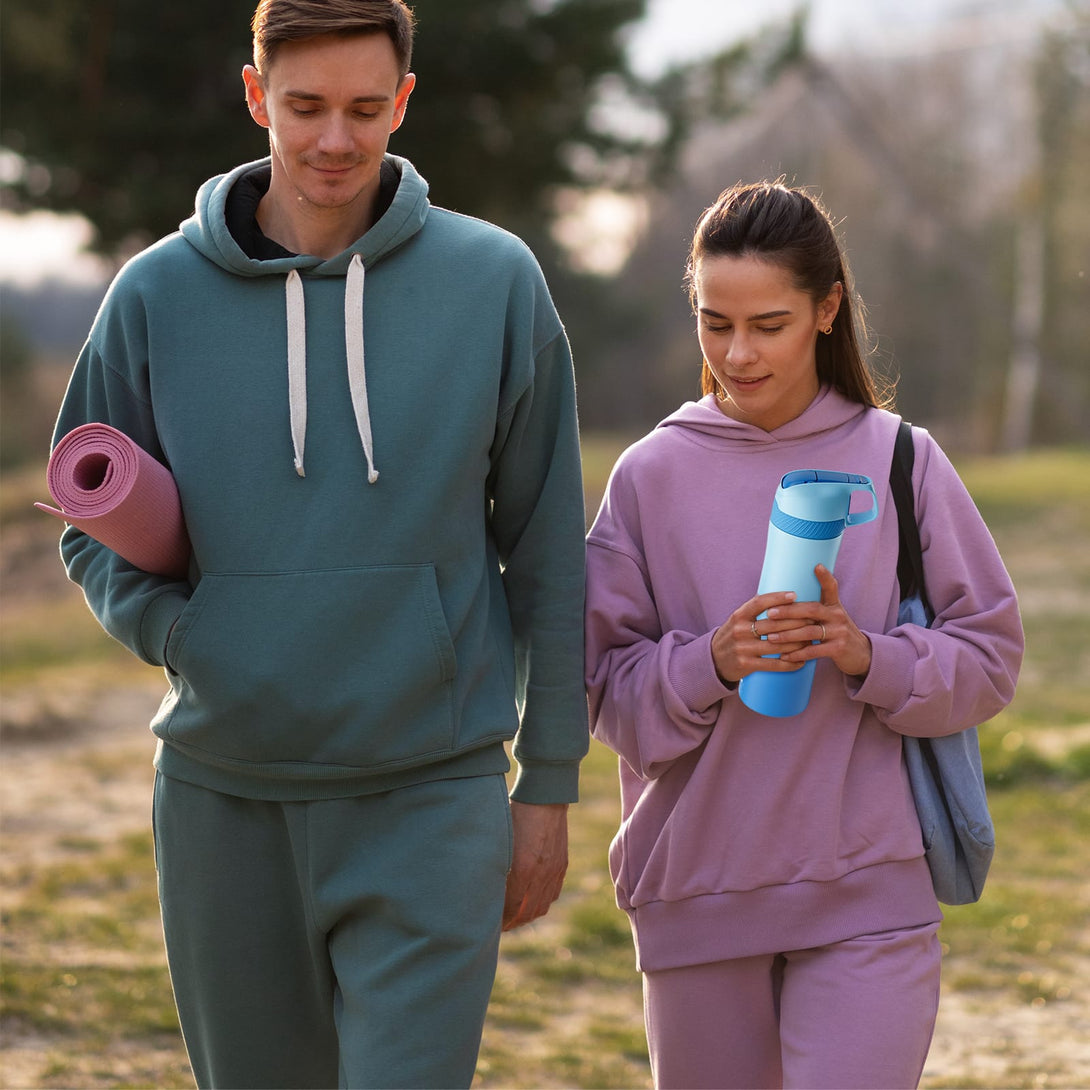 18 oz Stainless Steel Insulated Water Bottle With Straw