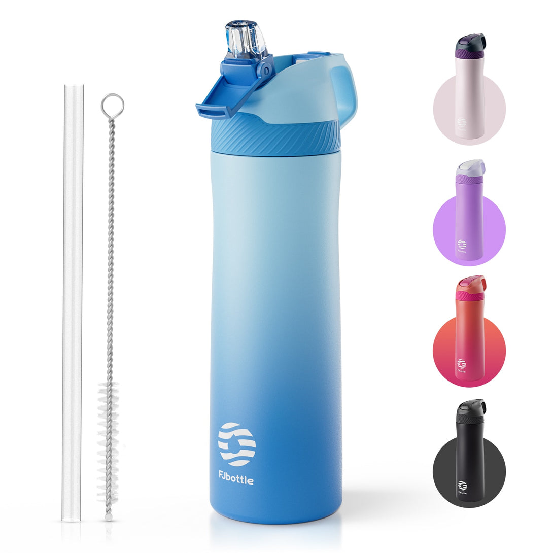 18 oz Stainless Steel Insulated Water Bottle With Straw