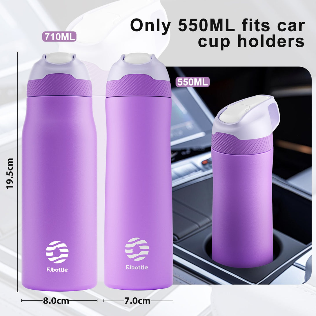 24 oz Stainless Steel Insulated Water Bottle With Straw